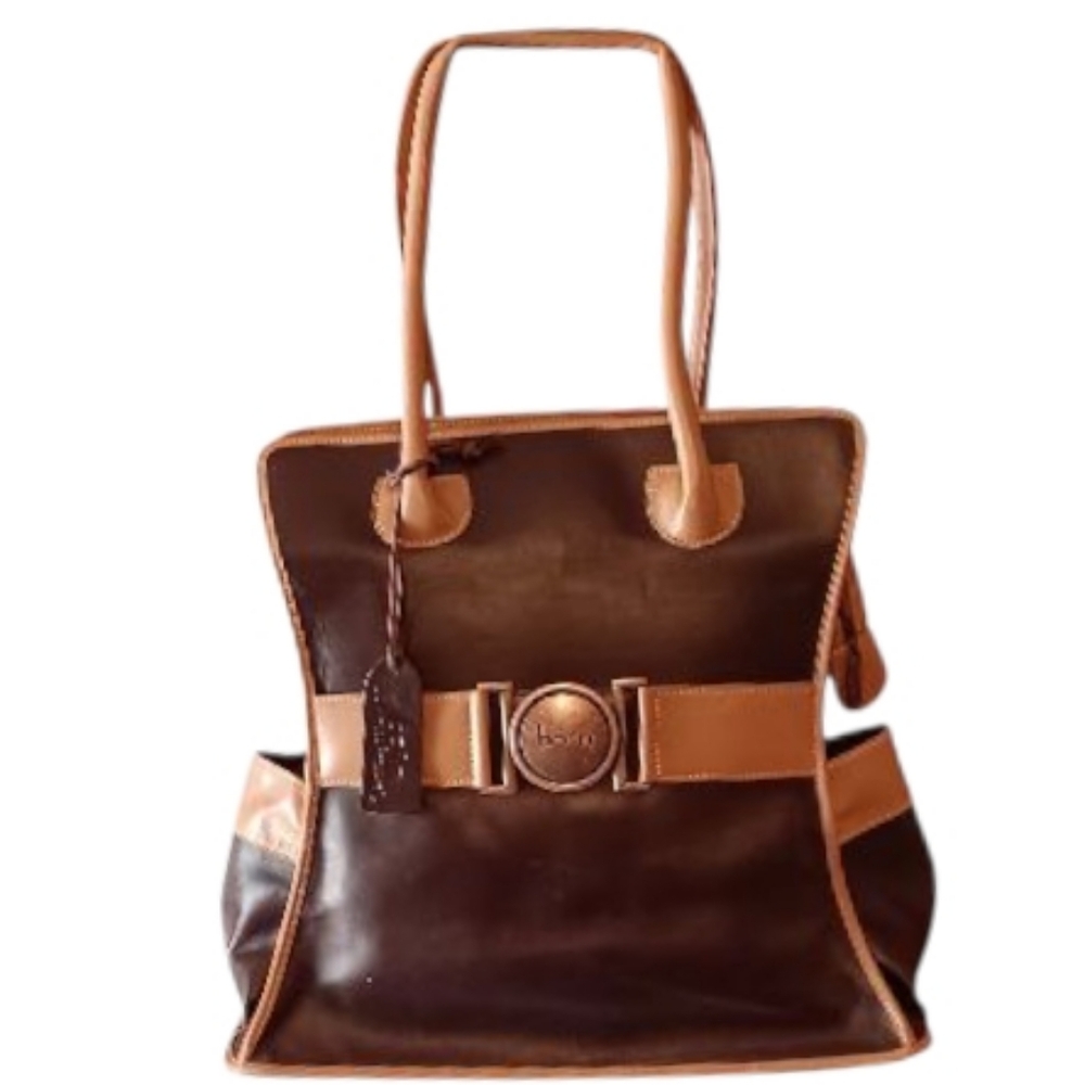 Born Leather Diaper Tote Bag